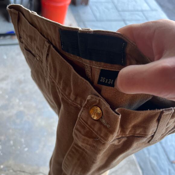Vintage carhartt brown double knee work wear carpenter pants - Picture 8 of 9